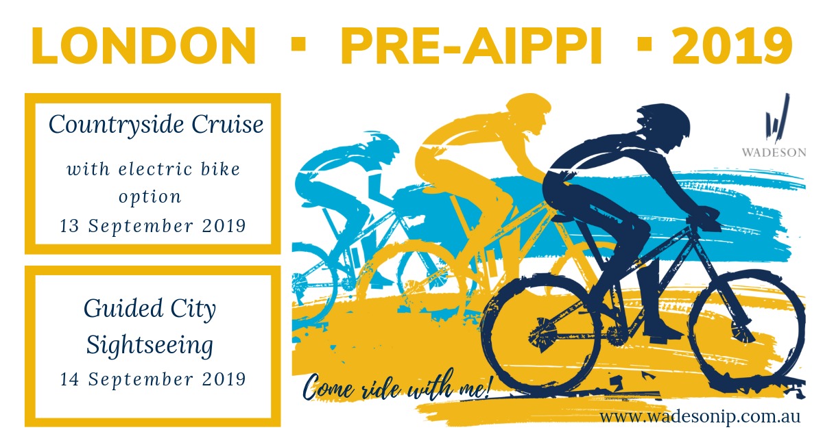 AIPPI 2019 in London – Come ride with me!