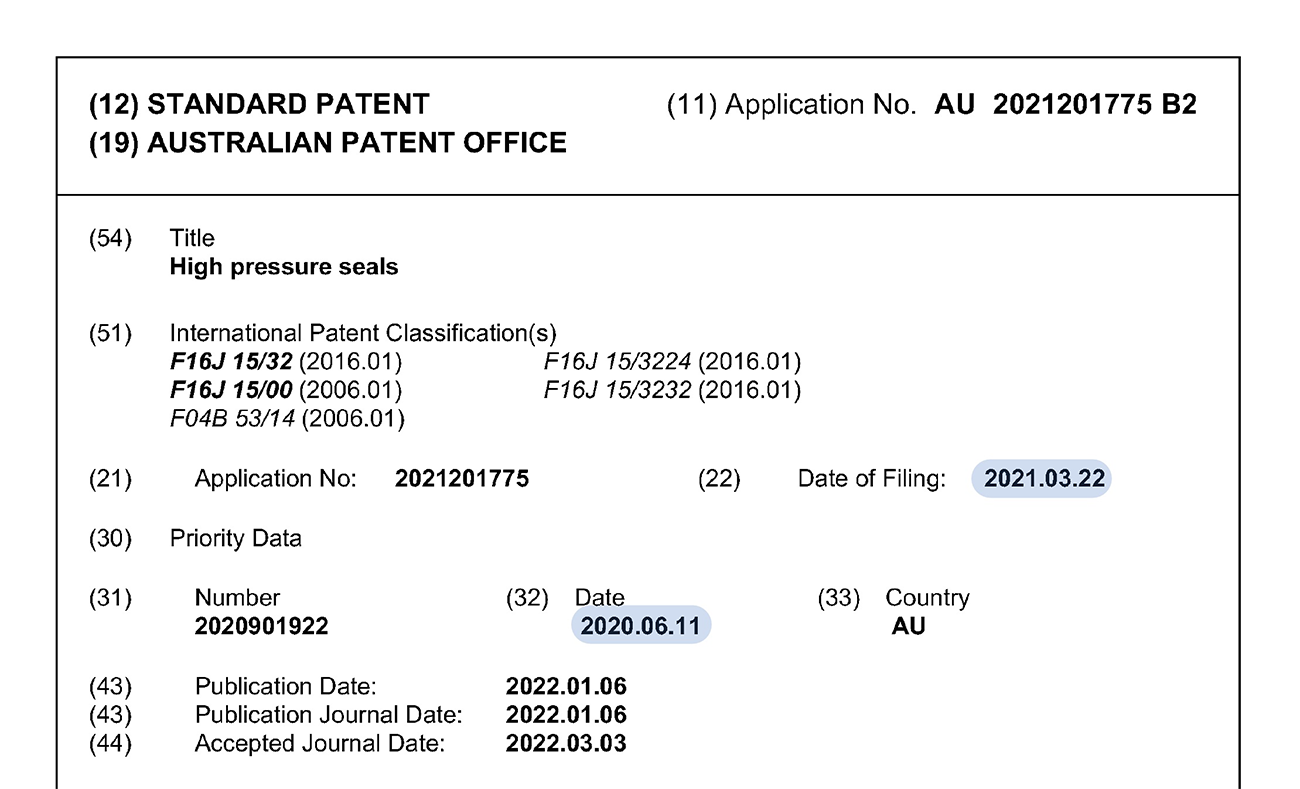 Australian patent term with priority right