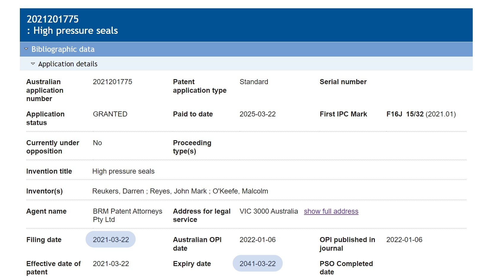 Australian patent term