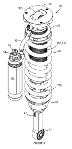 Patent drawing - shock absorber - mechanical engineering, automotive, manufacturing